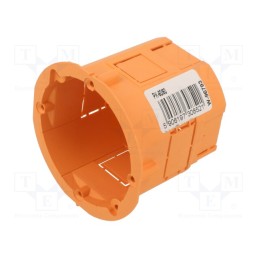 5 pcs x JONEX - PK-60/60 ORANGE - Enclosure: junction box, Ø: 60mm, Z: 60mm, plaster embedded, deep