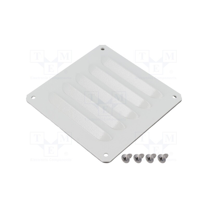 1 pcs x SCHNEIDER ELECTRIC - NSYCAG104X95LM - Guard, steel, Cutout: 95x104mm, IP23, Mounting: screw, RAL 7035