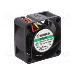 1 pcs x SUNON - MF40201VX-1000U-G99 - Fan: DC, axial, 12VDC, 40x40x20mm, 18.25m3/h, 27.5dBA, Vapo, 8000rpm