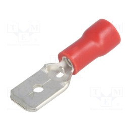 20 pcs x NINIGI - ST-030/R - Terminal: flat, 6.3mm, 0.8mm, male, 0.5÷1mm2, crimped, for cable