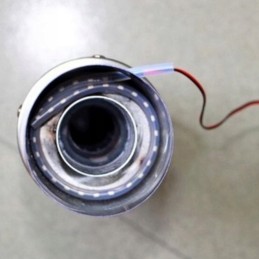 LED exhaust pipe lighting for quad motorcycle