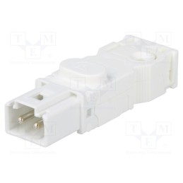 1 pcs x STEGO - 264058 - Male plug, 025, male, white