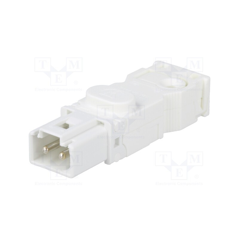 1 pcs x STEGO - 264058 - Male plug, 025, male, white