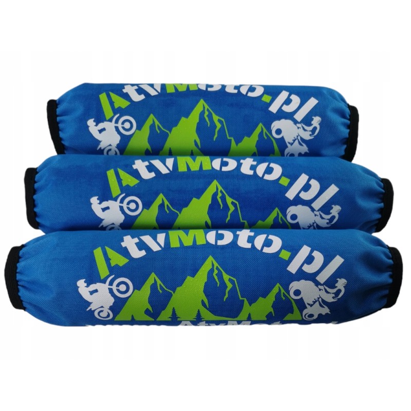 Universal shock absorber covers for atvmoto blue sports quads