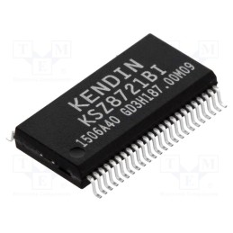 1 pcs x MICROCHIP TECHNOLOGY - KSZ8721BI - IC: transceiver, 10/100Base-T, MDC,MDI,MDI-X,MDIO,MII,RMII