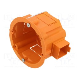 5 pcs x JONEX - PK-60ŁM ORANGE - Enclosure: junction box, Ø: 60mm, Z: 45mm, plaster embedded, orange