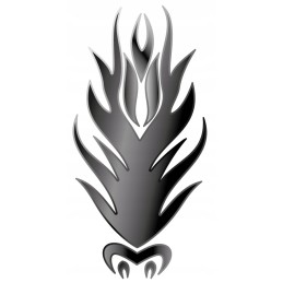 Helmet sticker tank motorcycle tribal shielded quad