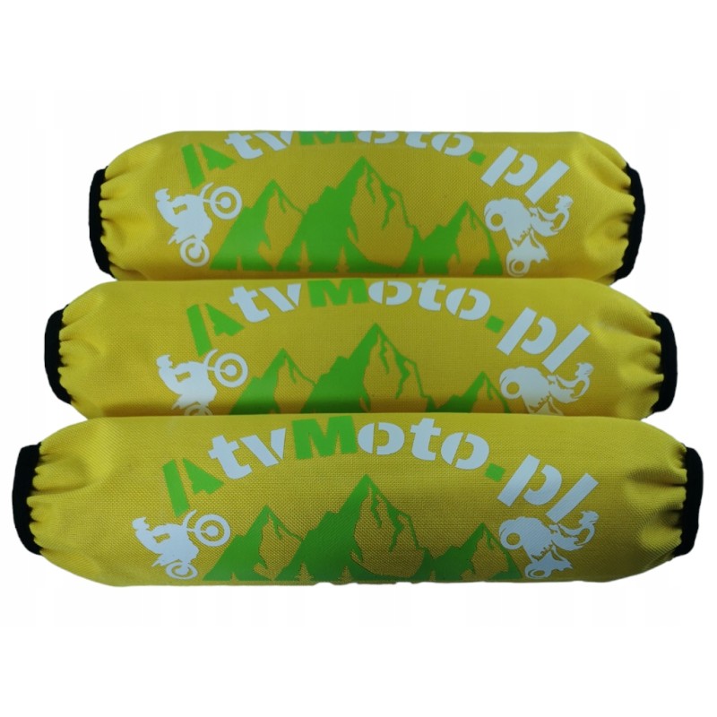 Universal shock absorber covers for atvmoto yellow sports quads