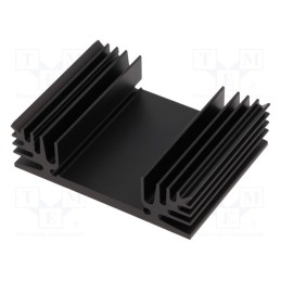 1 pcs x FISCHER ELEKTRONIK - SK 185 50 SA - Heatsink: extruded, TO3, black, L: 50mm, W: 65mm, H: 18mm, 4.9K/W