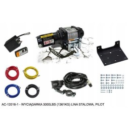 Bronco winch 3000lbs 1361kg steel rope