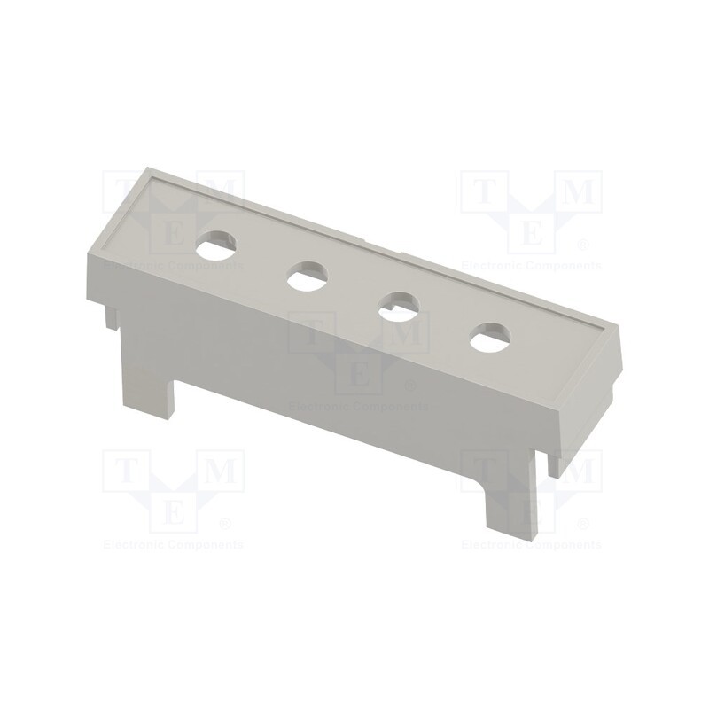 1 pcs x ITALTRONIC - P05030208T.BL - Terminals cover, grey, Holes no: 4, 10.16mm