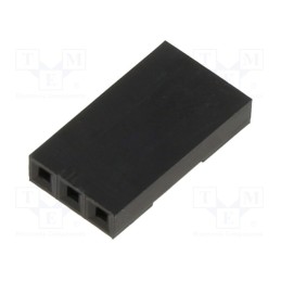 20 pcs x HARWIN - M20-1060300 - Plug, pin strips, female, 2.54mm, PIN: 3, w/o contacts, for cable