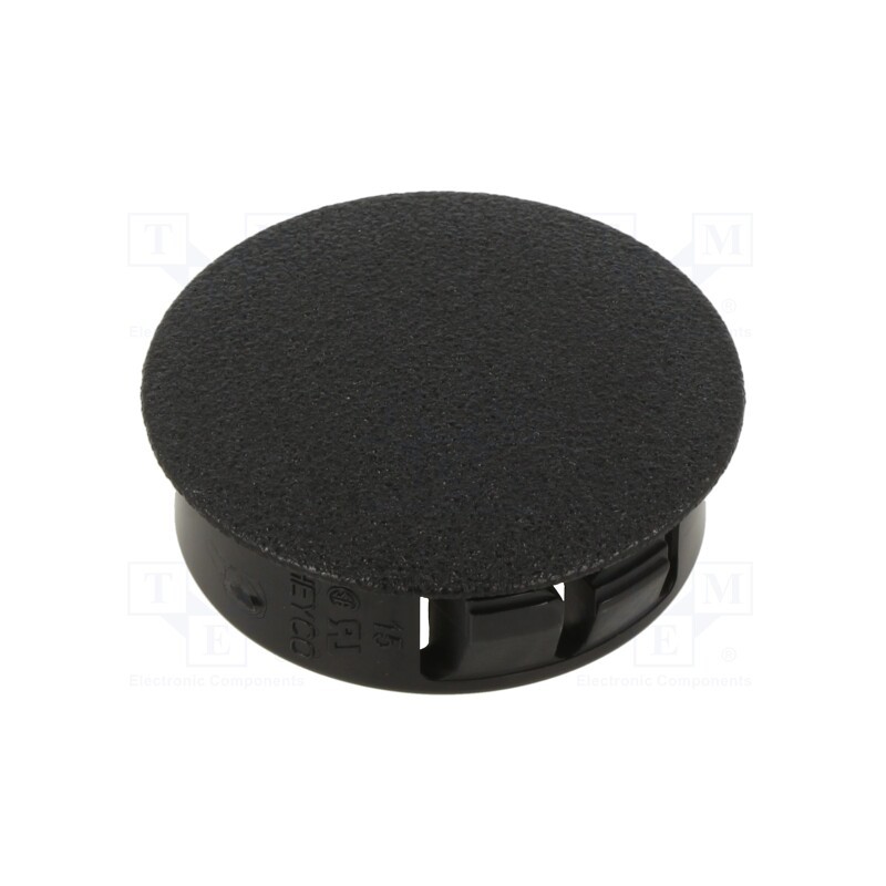 10 pcs x KEYSTONE - 8609 - Stopper, polyamide, Wall thick: 0.8÷1.6mm, H: 11.5mm, black