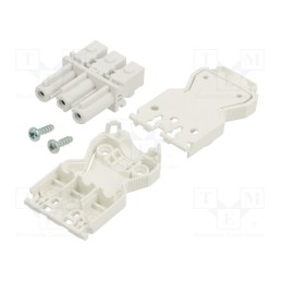 1 pcs x STEGO - 264091 - Female plug, 121/122, female, white