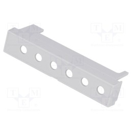 5 pcs x ITALTRONIC - P05040202T.BL - Terminals cover, grey, Holes no: 6, 10.16mm