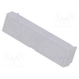 5 pcs x ITALTRONIC - P05030213T.BL - Terminal cover, w/o holes, grey