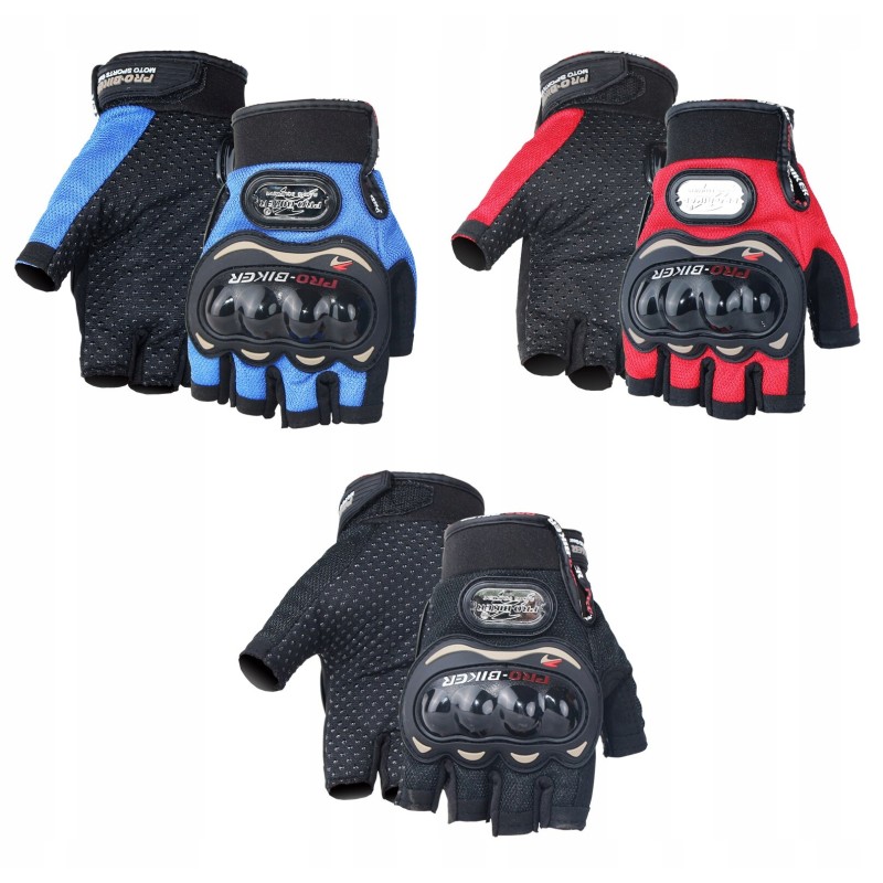 Motor quad pro biker gloves, short, fingerless