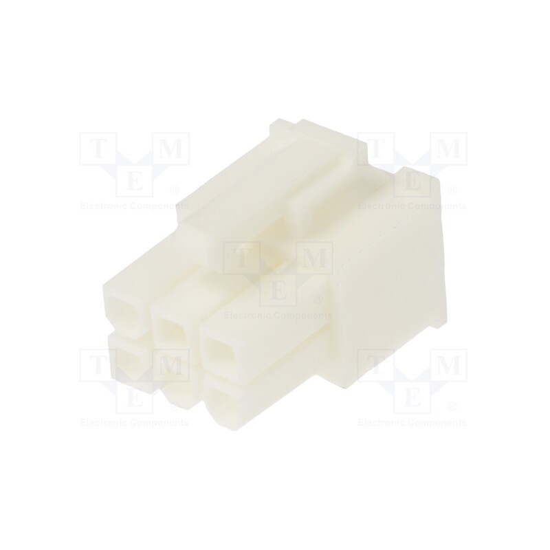 20 pcs x Amphenol Communications Solutions - 10127815-06LF - Plug, wire-wire/PCB, female, Minitek® Pwr 4.2, 4.2mm, PIN: 6, FCI