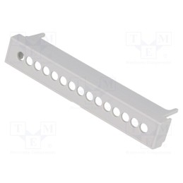 5 pcs x ITALTRONIC - P05050201T.BL - Terminals cover, grey, Holes no: 15, 5.08mm
