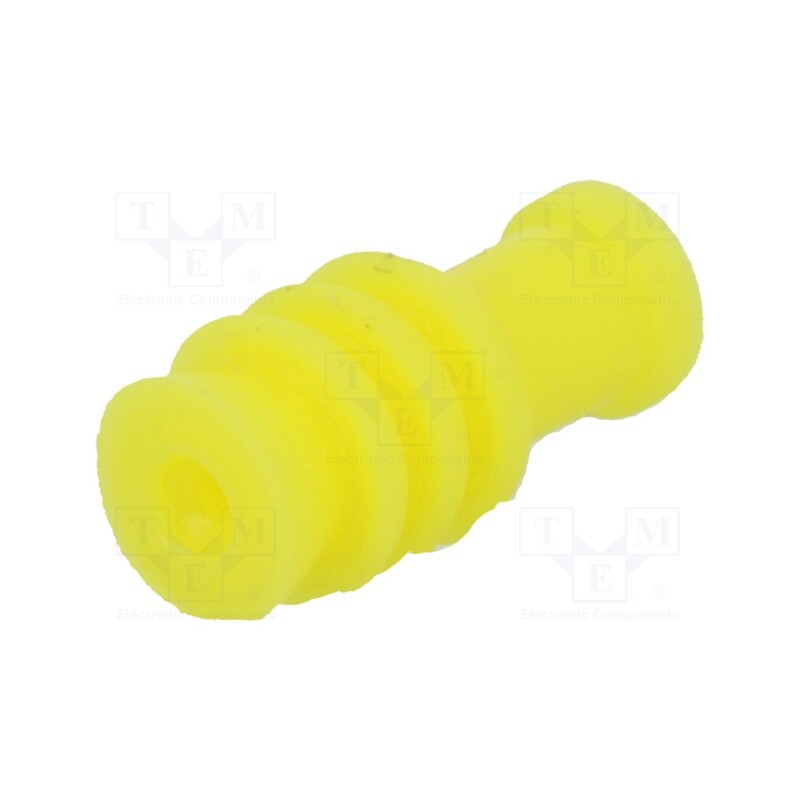 20 pcs x TE Connectivity - 967067-2 - Accessories: gasket for wire, MCON 1.2,MQS, yellow, Øhole: 3.6mm