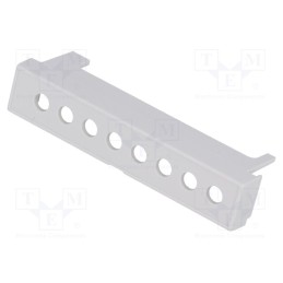5 pcs x ITALTRONIC - P05040204T.BL - Terminals cover, grey, Holes no: 8, 7.65mm