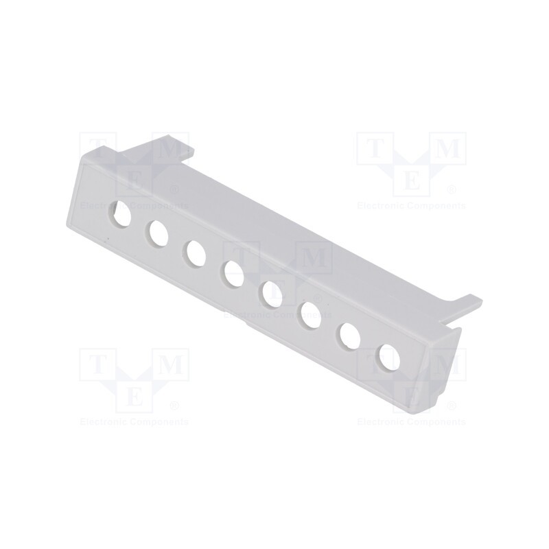 5 pcs x ITALTRONIC - P05040204T.BL - Terminals cover, grey, Holes no: 8, 7.65mm