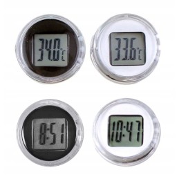 Mini sticker motorcycle thermometer watch