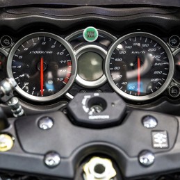 Mini sticker motorcycle thermometer watch