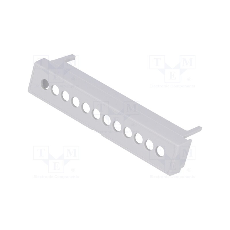 5 pcs x ITALTRONIC - P05040201T.BL - Terminals cover, grey, Holes no: 12, 5.08mm
