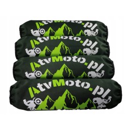 Universal shock absorber covers for atvmoto, dark green, olive, quads, flow