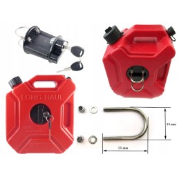 Long haul canister holder with key