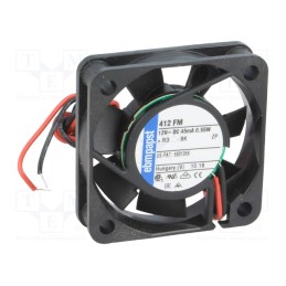 1 pcs x EBM-PAPST - 412FM - Fan: DC, axial, 12VDC, 40x40x10mm, 6m3/h, 17dBA, slide bearing