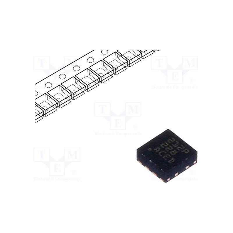 1 pcs x TEXAS INSTRUMENTS - DRV8212PDSGR - IC: driver, H-bridge, brush motor controller, WSON8, 1.76A, Ch: 1