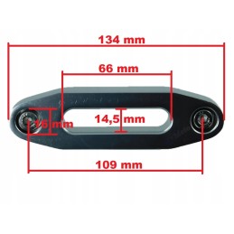 Aluminum guide for a synthetic rope