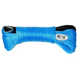 Synthetic rope 15 m for a 5 mm blue winch