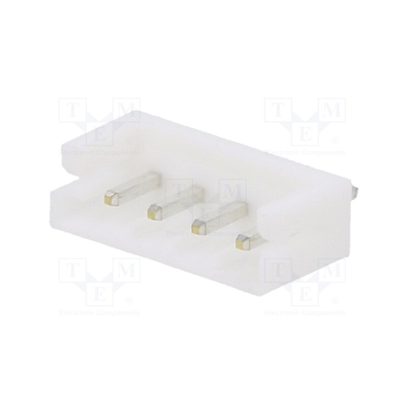20 pcs x JST - B4B-EH-A - Socket, wire-board, male, EH, 2.5mm, PIN: 4, THT, 250V, 3A, -25÷85°C