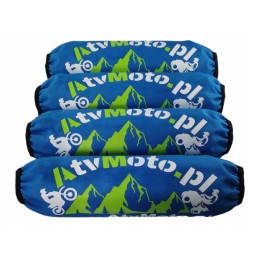 Universal shock absorber covers for atvmoto blue crossing quads