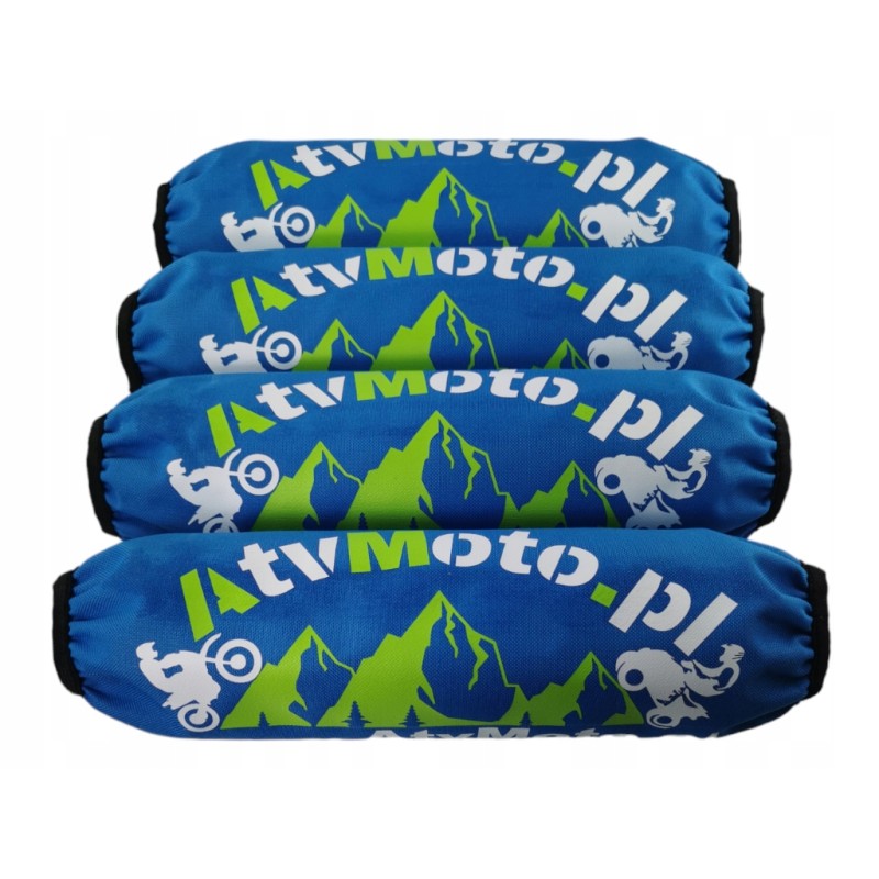 Universal shock absorber covers for atvmoto blue crossing quads