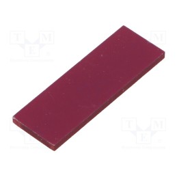 5 pcs x ITALTRONIC - P05010835S - Front panel, 1M Modulbox One, semi-transparent red