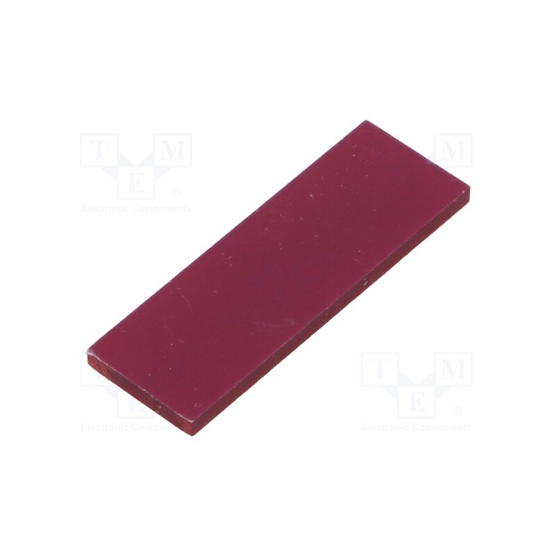 5 pcs x ITALTRONIC - P05010835S - Front panel, 1M Modulbox One, semi-transparent red