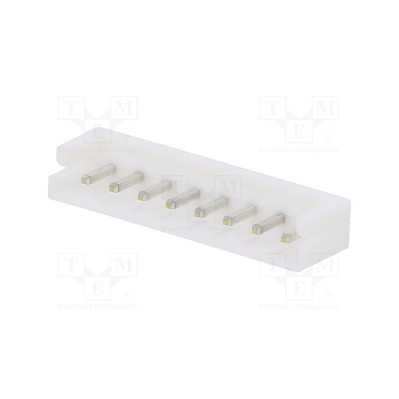 20 pcs x JST - B8B-EH-A - Socket, wire-board, male, EH, 2.5mm, PIN: 8, THT, 250V, 3A, -25÷85°C