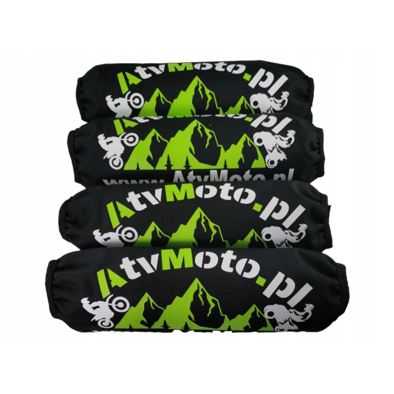 Universal shock absorber covers for atvmoto black crossing quads