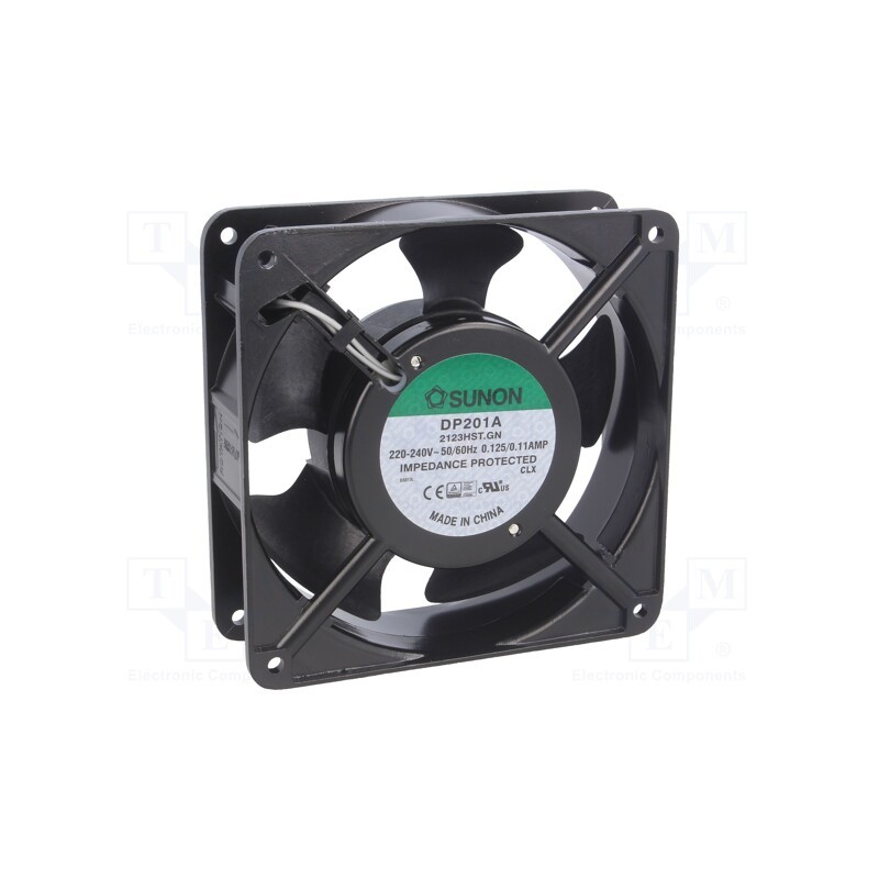 1 pcs x SUNON - DP201A2123HST.GN - Fan: AC, axial, 230VAC, 120x120x38mm, 144m3/h(±10%), 43dBA, 2550rpm