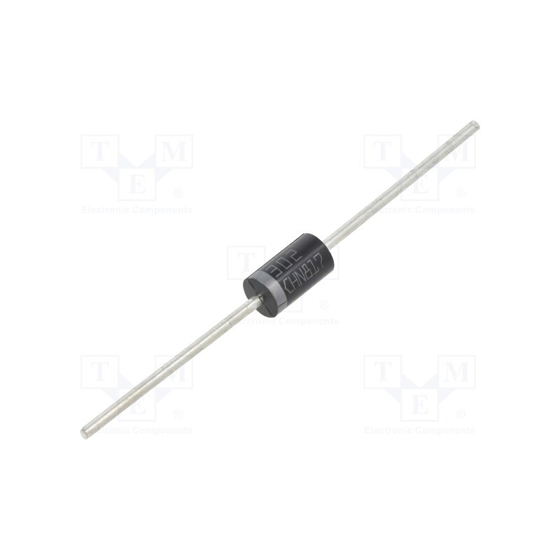 3 pcs x STMicroelectronics - STTH302 - Diode: rectifying, THT, 200V, 3A, , Ifsm: 130A, DO201AD