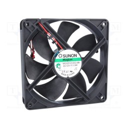1 pcs x SUNON - MEC0251V3-000U-A99 - Fan: DC, axial, 12VDC, 120x120x25mm, 127.4m3/h, 34dBA, Vapo, 24AWG