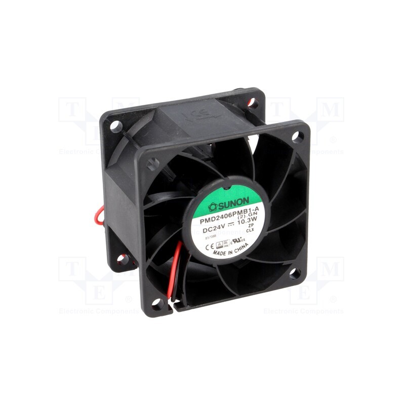 1 pcs x SUNON - PMD2406PMB1-A.(2).GN - Fan: DC, axial, 24VDC, 60x60x38mm, 95.99m3/h, 56dBA, ball bearing