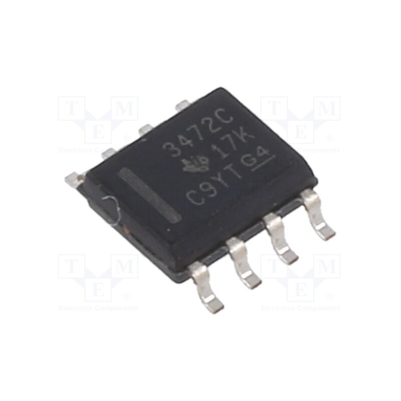 1 pcs x TEXAS INSTRUMENTS - TL3472CD - IC: operational amplifier, 4MHz, Ch: 2, SO8, ±2÷18VDC,4÷36VDC,
