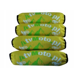 Universal shock absorber covers for atvmoto yellow crossing quads