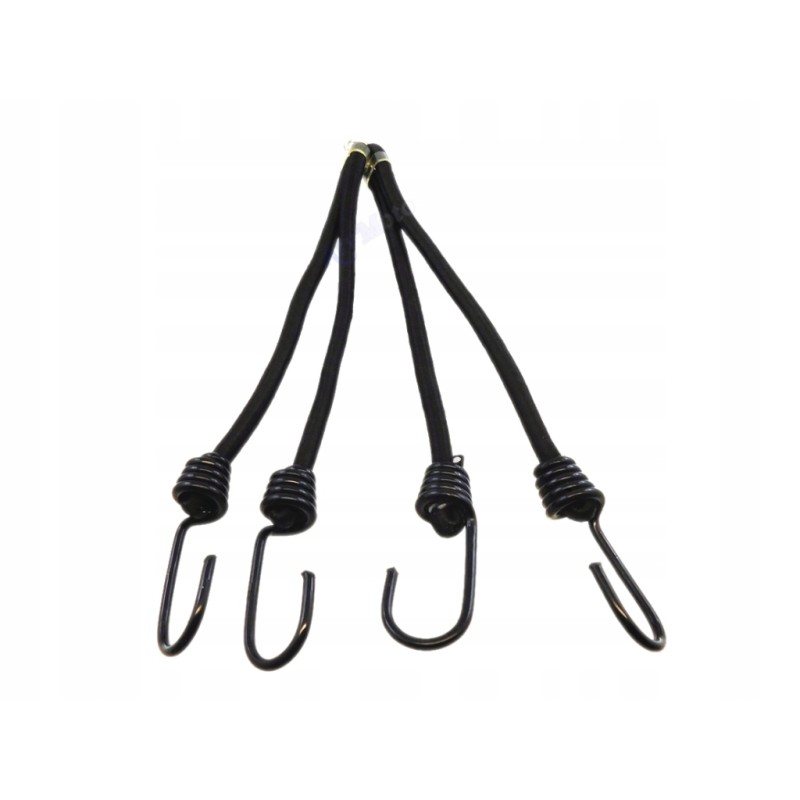 Luggage rubber, black, 4-spoke, 28 cm