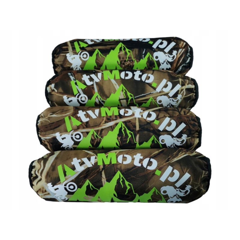 Universal shock absorber covers for atvmoto camo crossing quads